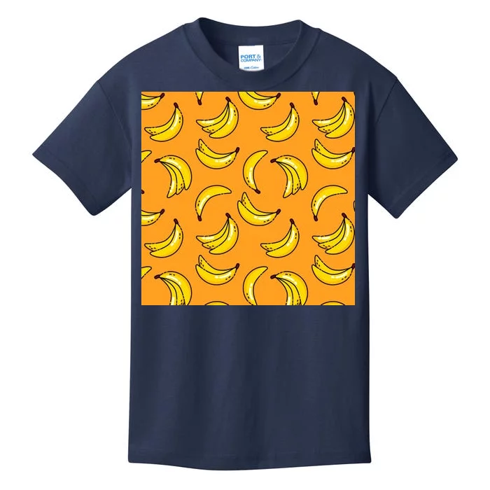 Tropical Banana Pattern Kids T-Shirt