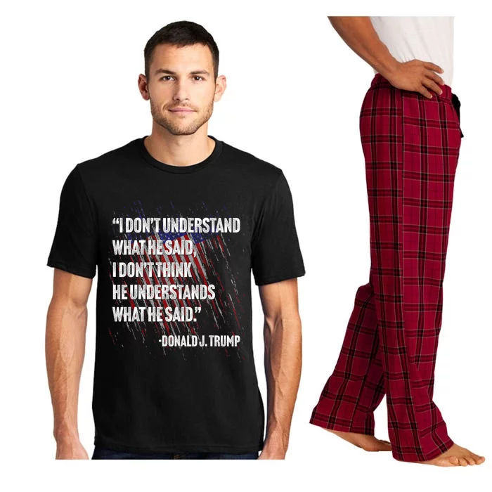 Trump Biden Presidential Debate 2024 Funny Quote Pajama Set