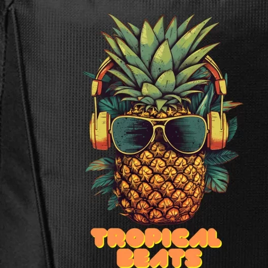 Tropical Beats Pineapple DJ Fun and Unique Summer Style City Backpack