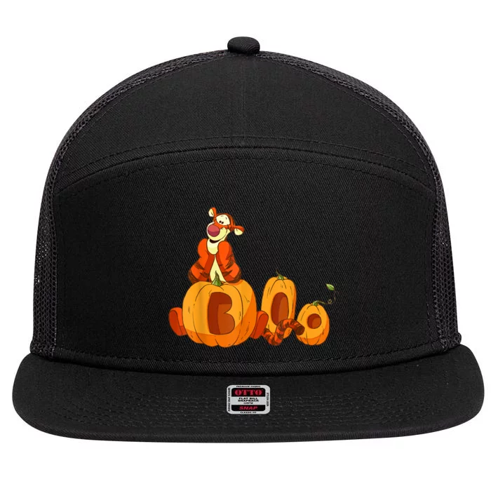 Tigger Boo Pumpkins 7 Panel Mesh Trucker Snapback Hat