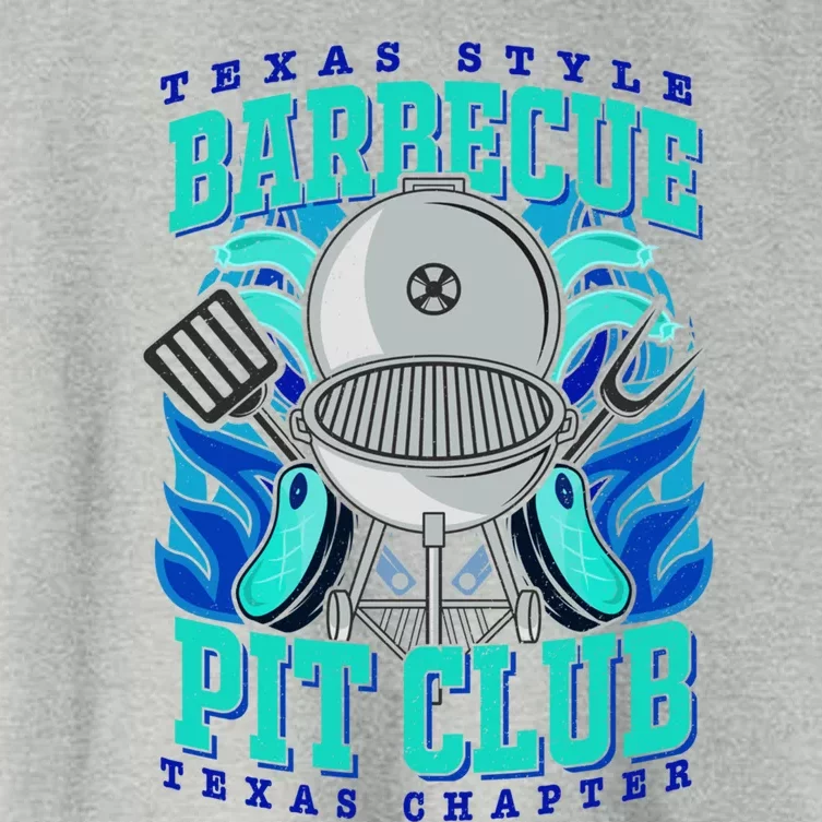 Texas Bbq Pit Club Griller Pitmaster Barbecue Lover Gift Women's Crop Top Tee