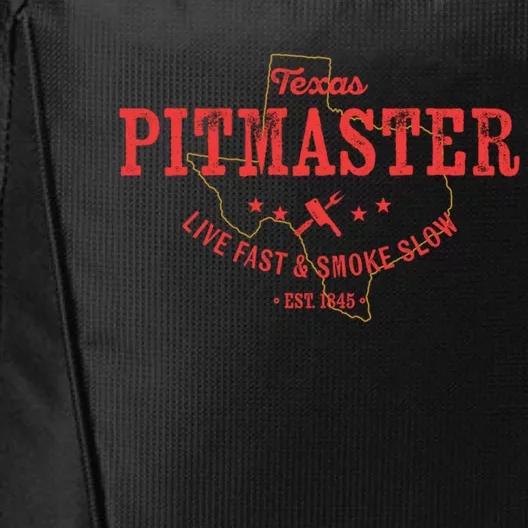 Texas Bbq Pitmaster For Meat Smoking Grilling Barbecuing Dad Meaningful Gift City Backpack