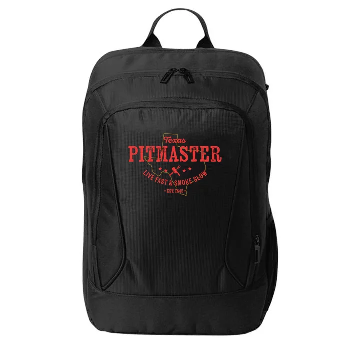 Texas Bbq Pitmaster For Meat Smoking Grilling Barbecuing Dad Meaningful Gift City Backpack