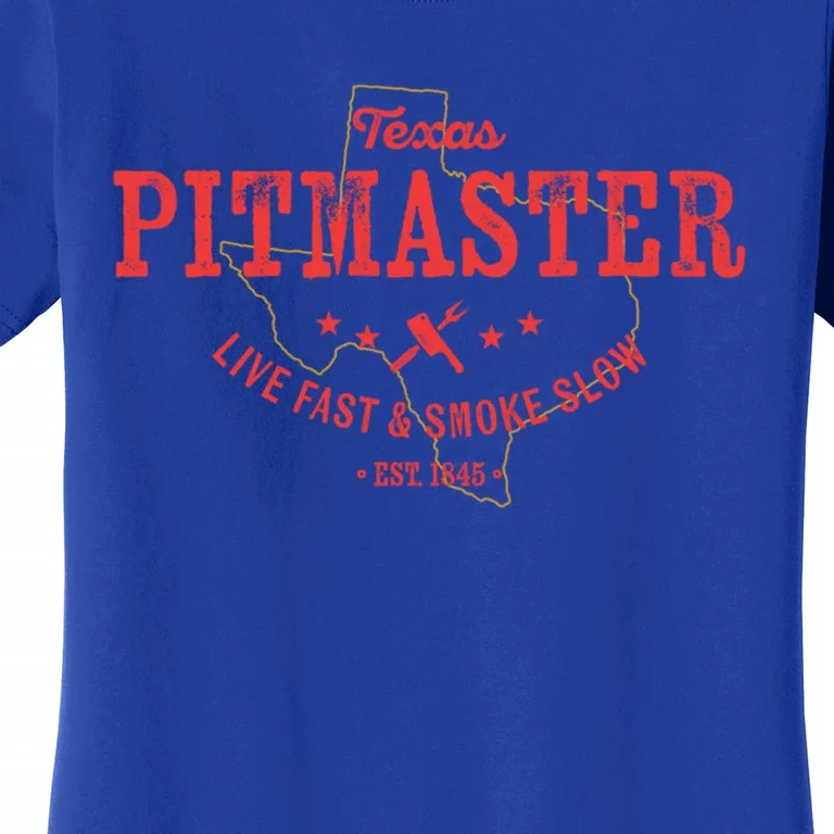 Texas Bbq Pitmaster For Meat Smoking Grilling Barbecuing Dad Meaningful Gift Women's T-Shirt