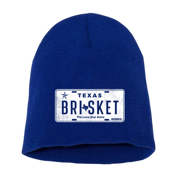 Texas Brisket Pitmaster Bbq Lover Smoker Grilling Great Gift Short Acrylic Beanie