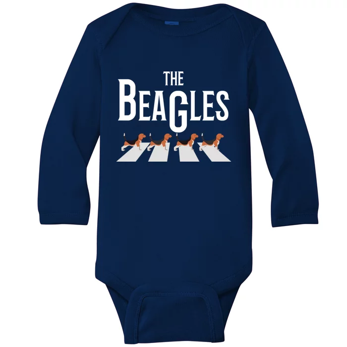 The Beagles Parody Of The Crosswalk Meaningful Gift Baby Long Sleeve Bodysuit