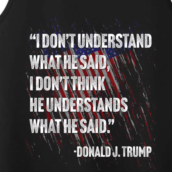 Trump Biden Presidential Debate 2024 Funny Quote Performance Tank