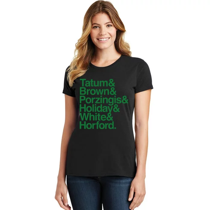 Tatum & Brown & Porzingis & Holiday & White & Horford Women's T-Shirt