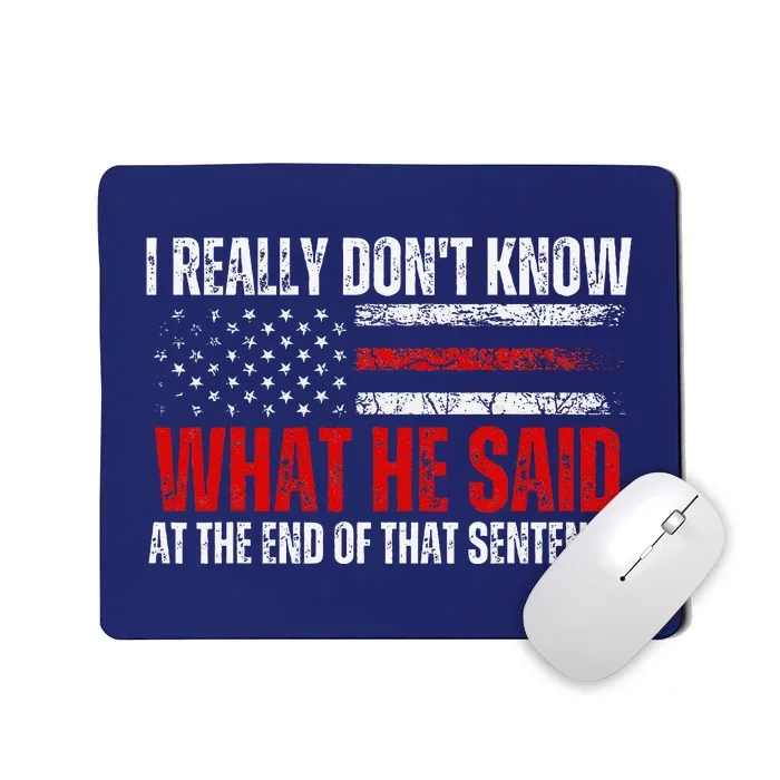 Trump Biden Presidential Debate 2024 Funny Quote Mousepad