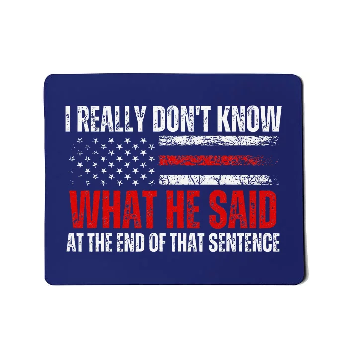 Trump Biden Presidential Debate 2024 Funny Quote Mousepad