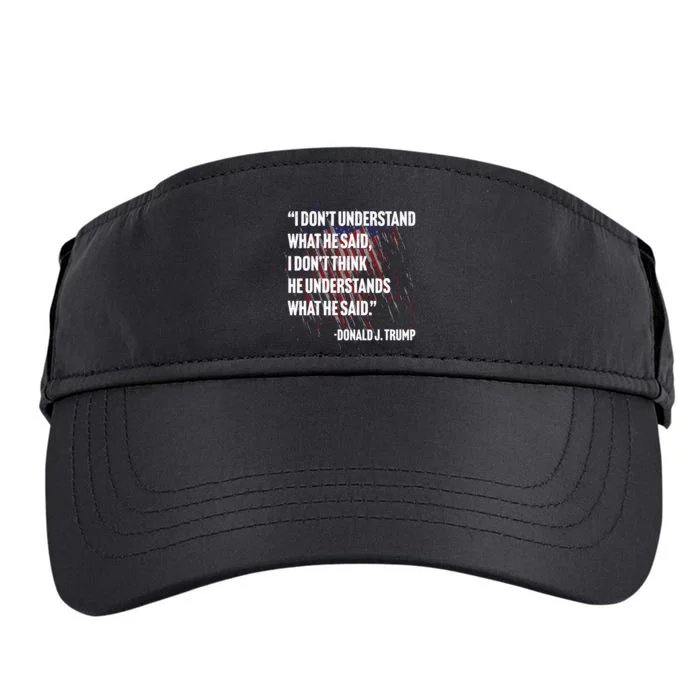 Trump Biden Presidential Debate 2024 Funny Quote Adult Drive Performance Visor