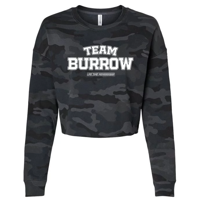 Team Burrow Proud Family Surname, Last Name Team Burrow Cropped Pullover Crew