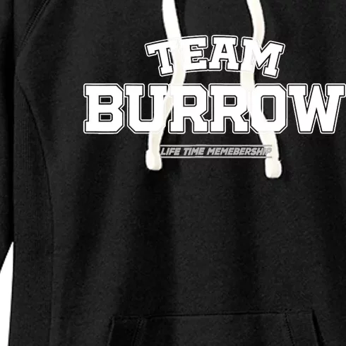 Team Burrow Proud Family Surname, Last Name Team Burrow Women's Fleece Hoodie