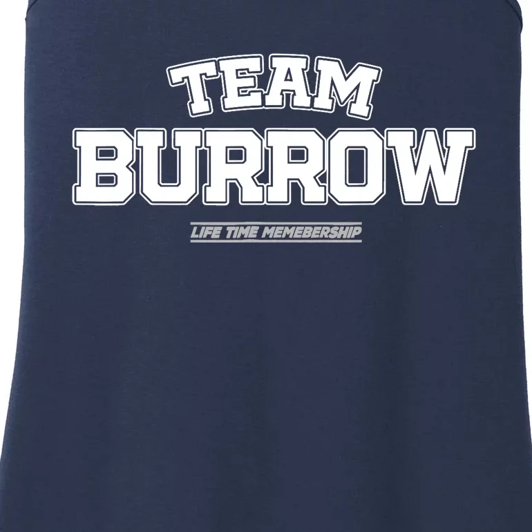 Team Burrow Proud Family Surname, Last Name Team Burrow Ladies Essential Tank