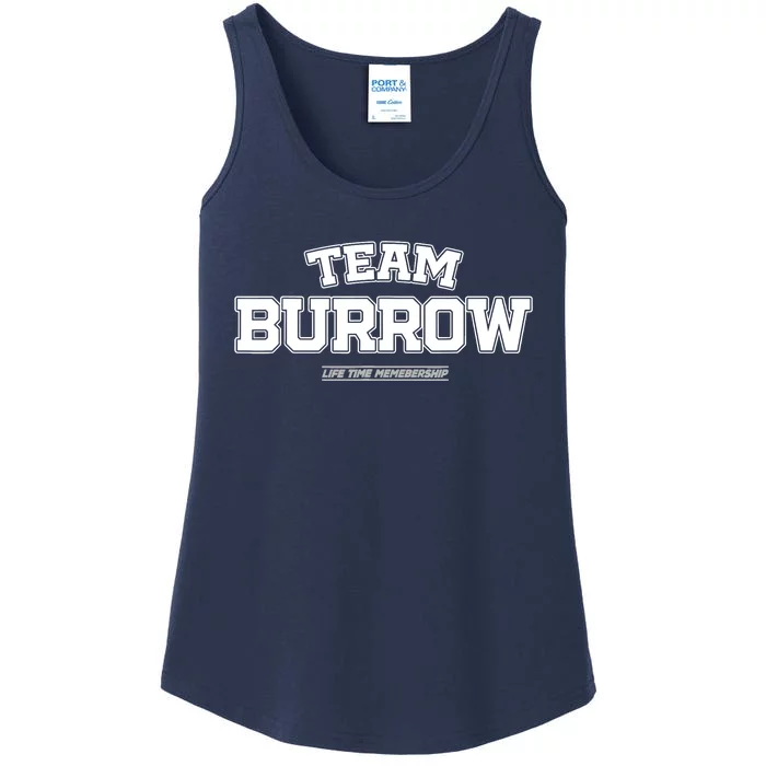 Team Burrow Proud Family Surname, Last Name Team Burrow Ladies Essential Tank