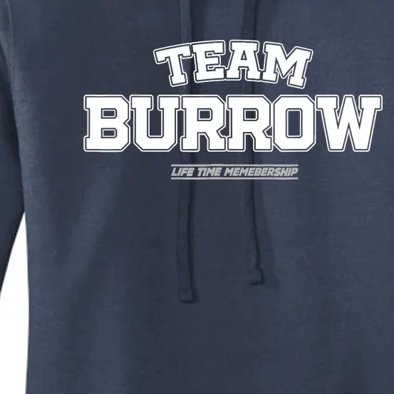 Team Burrow Proud Family Surname, Last Name Team Burrow Women's Pullover Hoodie