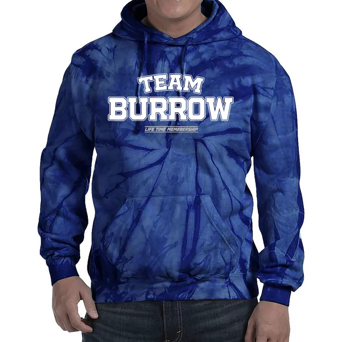 Team Burrow Proud Family Surname, Last Name Team Burrow Tie Dye Hoodie