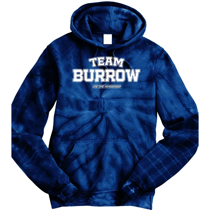 Team Burrow Proud Family Surname, Last Name Team Burrow Tie Dye Hoodie