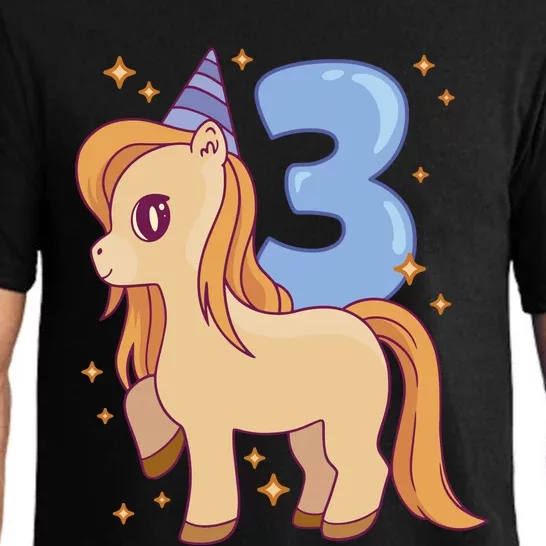 Third Birthday Pony Gift Pajama Set