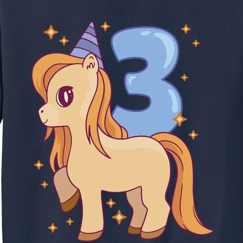 Third Birthday Pony Gift Sweatshirt