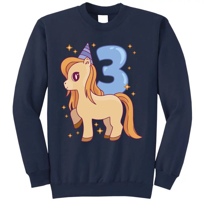 Third Birthday Pony Gift Sweatshirt