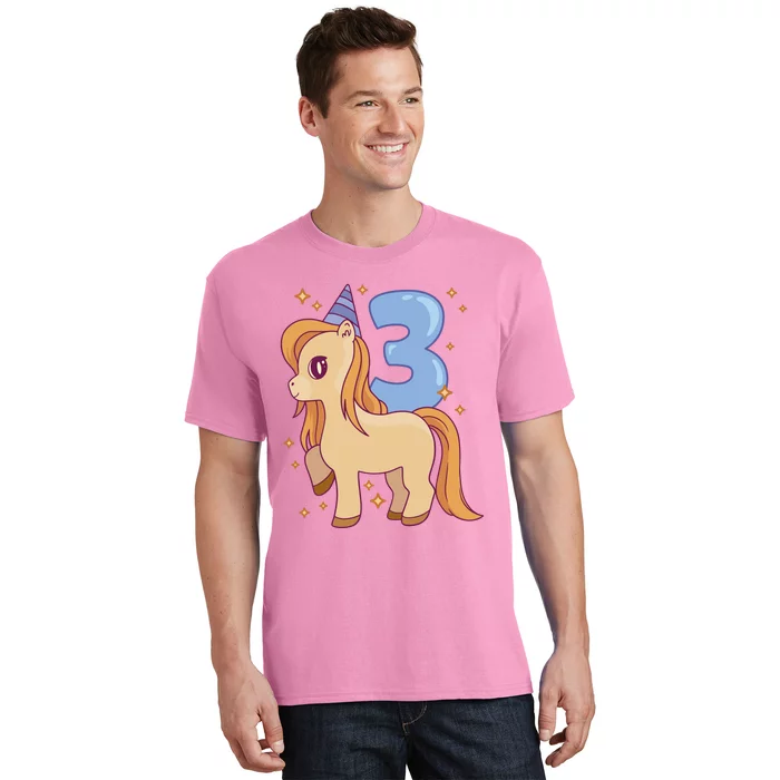 Third Birthday Pony Gift T-Shirt