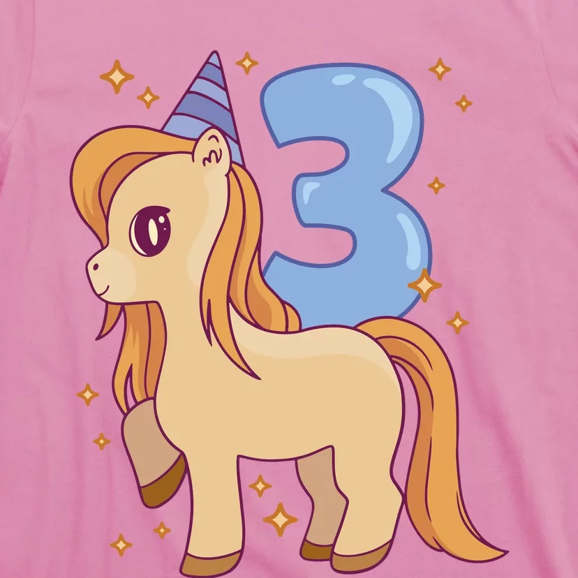 Third Birthday Pony Gift T-Shirt