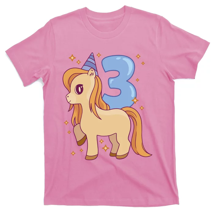 Third Birthday Pony Gift T-Shirt