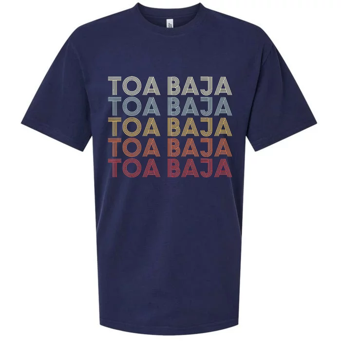 Toa Baja Puerto Rico Toa Baja Pr Vintage Text Sueded Cloud Jersey T-Shirt