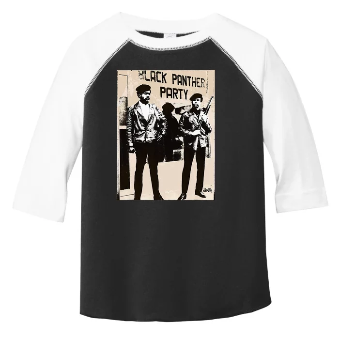 The Black Party Self Defense Vintage Black History Toddler Fine Jersey T-Shirt