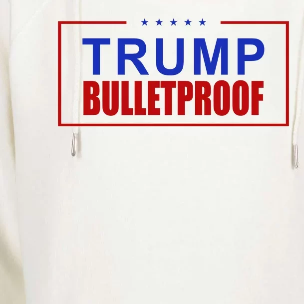 Trump Bulletproof Pro Trump America Womens Funnel Neck Pullover Hood