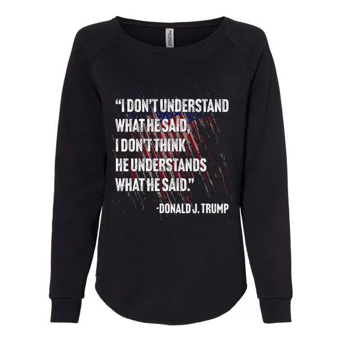 Trump Biden Presidential Debate 2024 Womens California Wash Sweatshirt