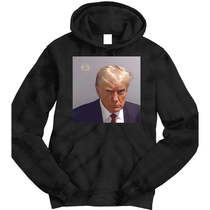 The Booking Photo Of Donald Trump Tie Dye Hoodie