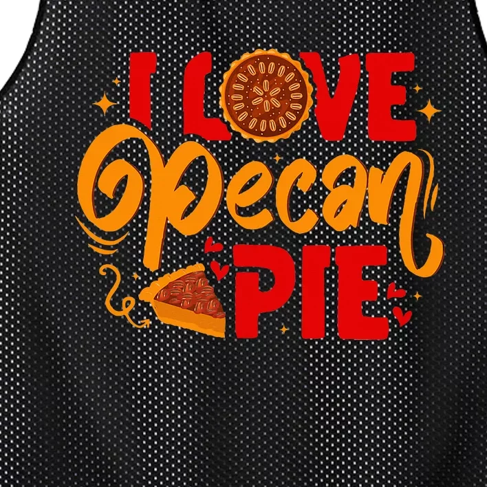 Thanksgiving Baking Pecan Pie Lover Mesh Reversible Basketball Jersey Tank