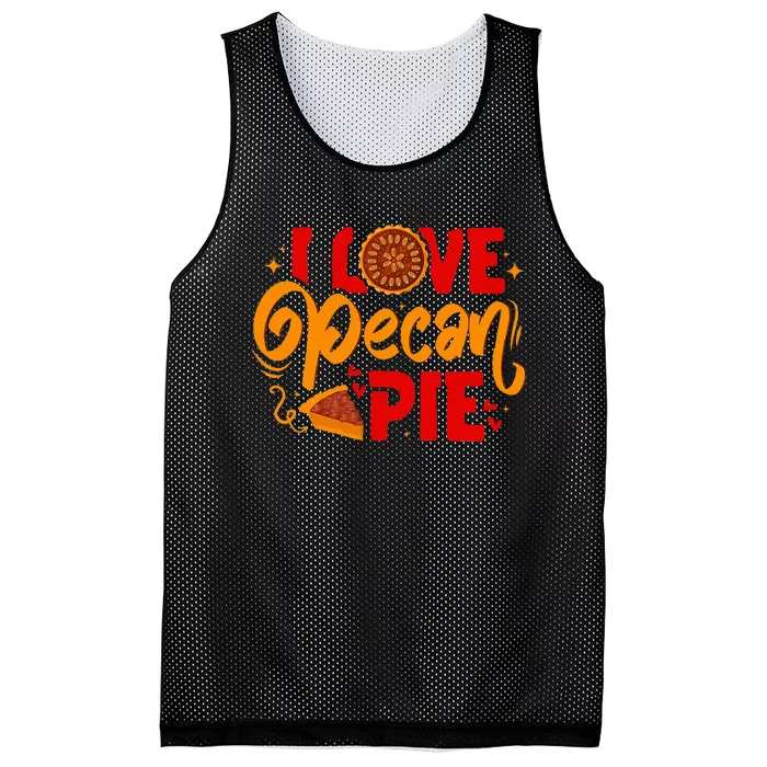 Thanksgiving Baking Pecan Pie Lover Mesh Reversible Basketball Jersey Tank