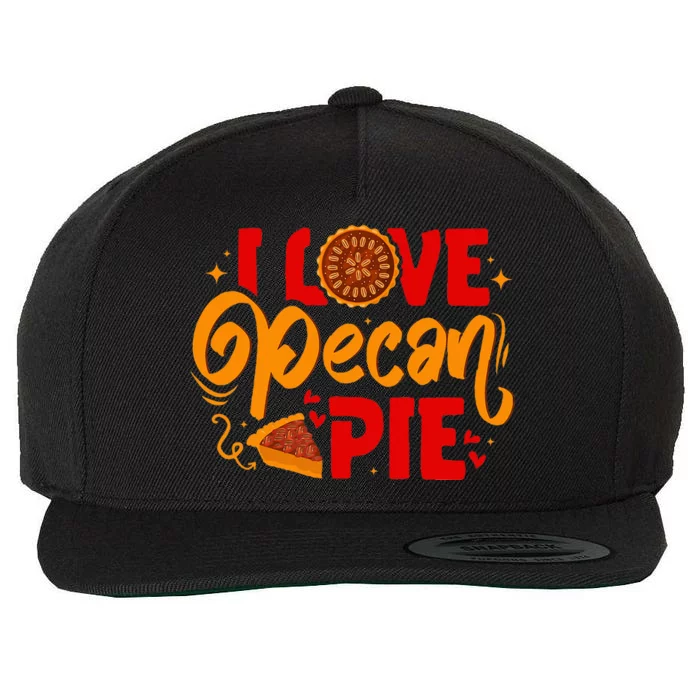 Thanksgiving Baking Pecan Pie Lover Wool Snapback Cap