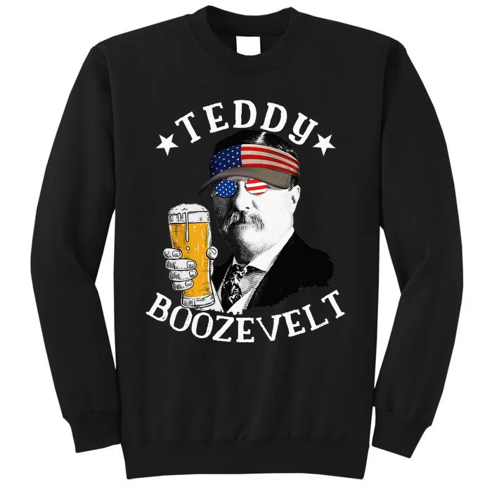 Teddy Boozevelt President Theodore Roosevelt Drinking Beer Sweatshirt