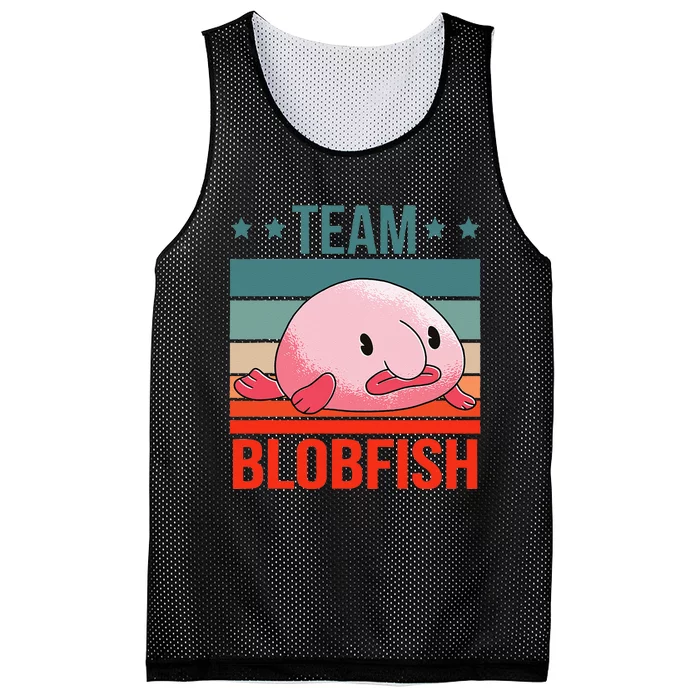 Team Blobfish Quote Deep Sea Fish Blobfish Mesh Reversible Basketball Jersey Tank