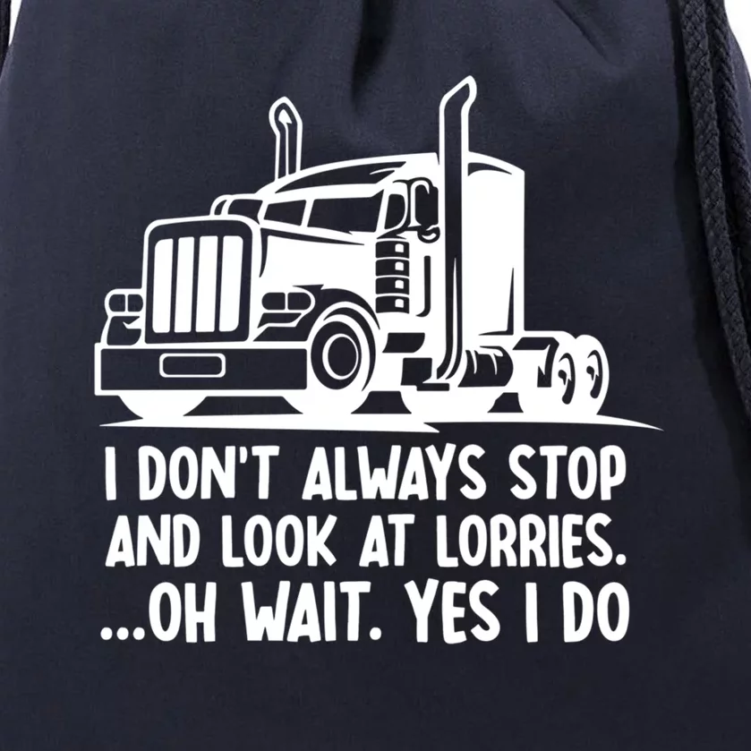 Trucker Big Rig Semicute Gifttrailer Truck Driver Funny Trucker Cool Gift Drawstring Bag