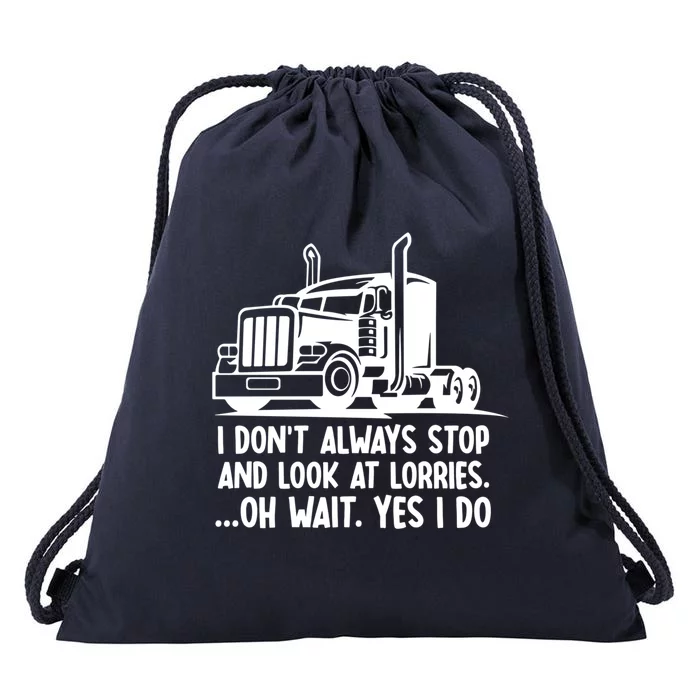 Trucker Big Rig Semicute Gifttrailer Truck Driver Funny Trucker Cool Gift Drawstring Bag