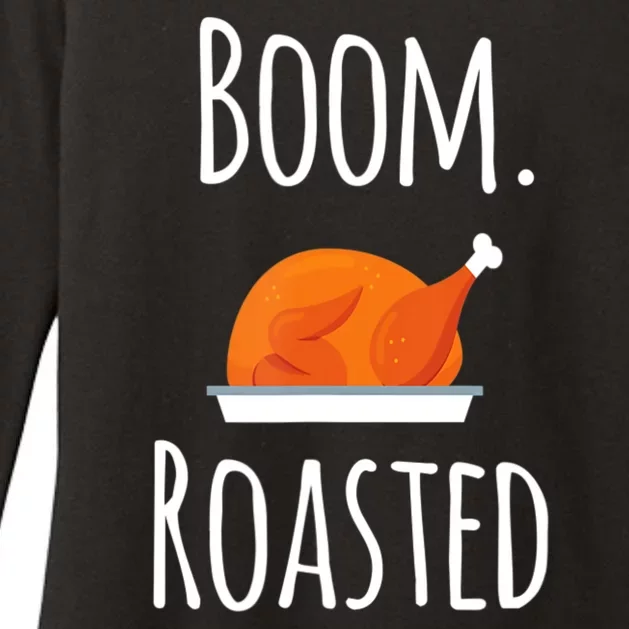 Thanksgiving Boom Roasted Turkey Womens CVC Long Sleeve Shirt