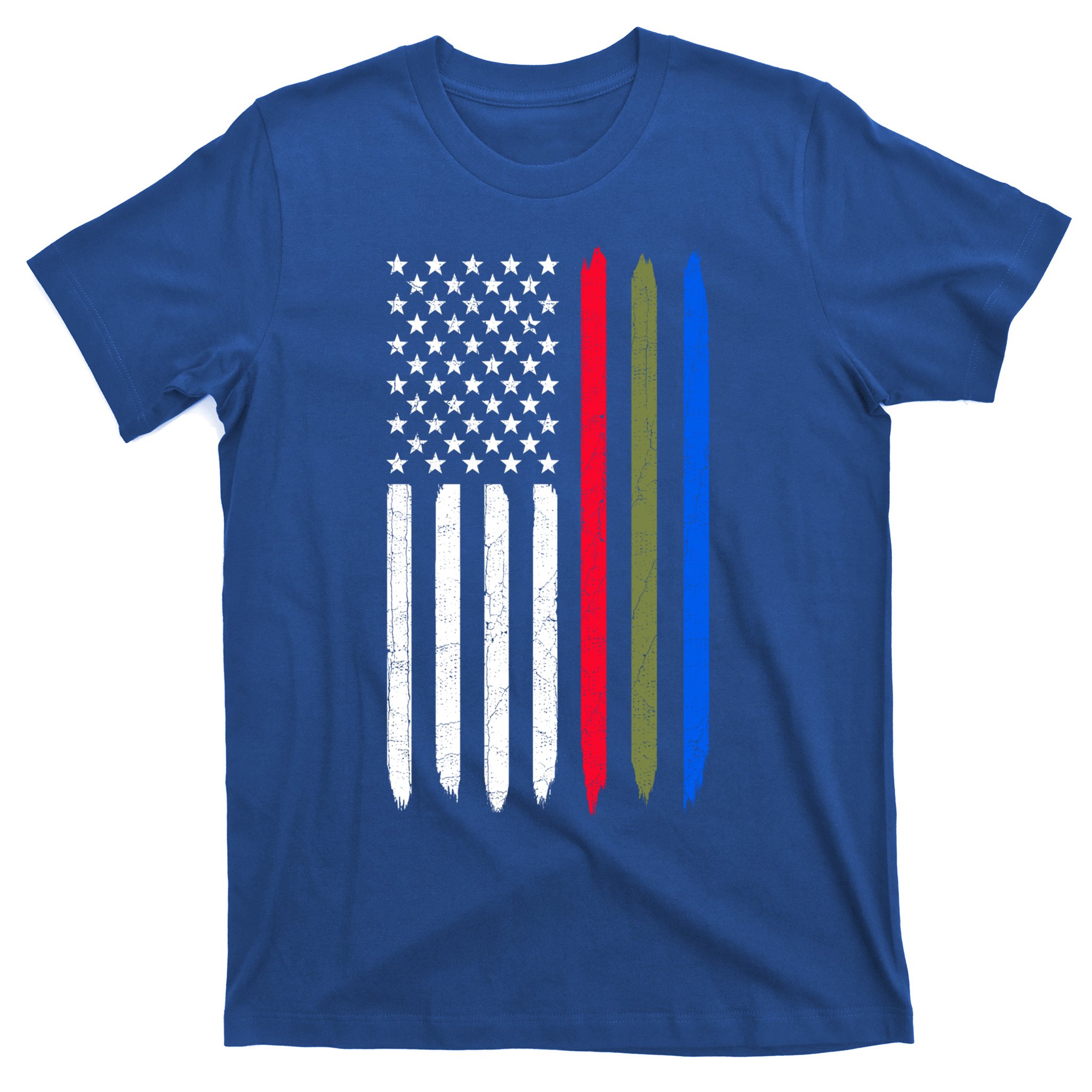  Police Military and Fire Thin Line American Flag