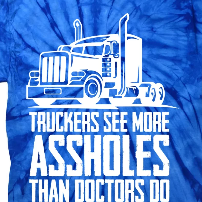 Trucker Big Rig Semigifttrailer Truck Driver Funny Trucker Cool Gift Tie-Dye T-Shirt