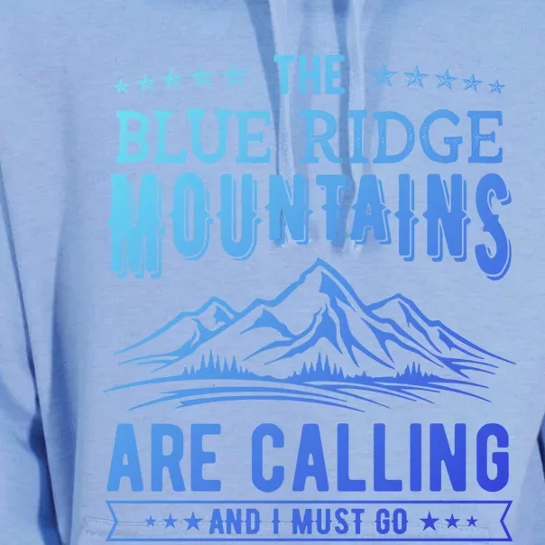 The Blue Ridge Mountains Are Calling And I Must Go Funny Gift Unisex Surf Hoodie