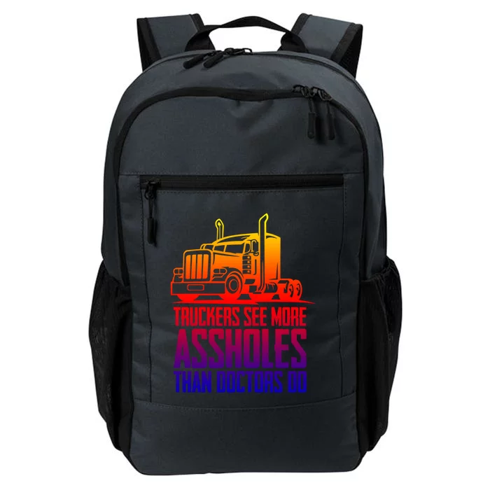 Trucker Big Rig Semigifttrailer Truck Driver Funny Trucker Funny Gift Daily Commute Backpack