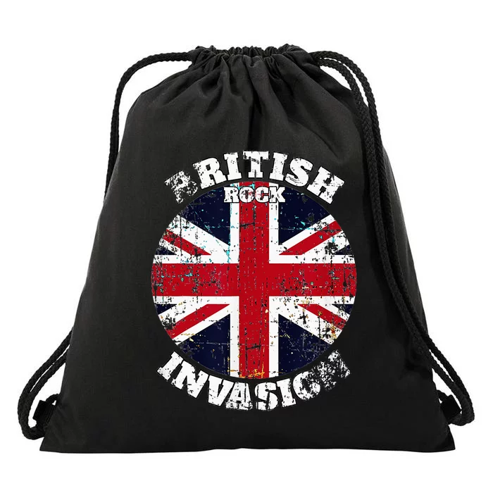 The British Rock Music Invasion Drawstring Bag