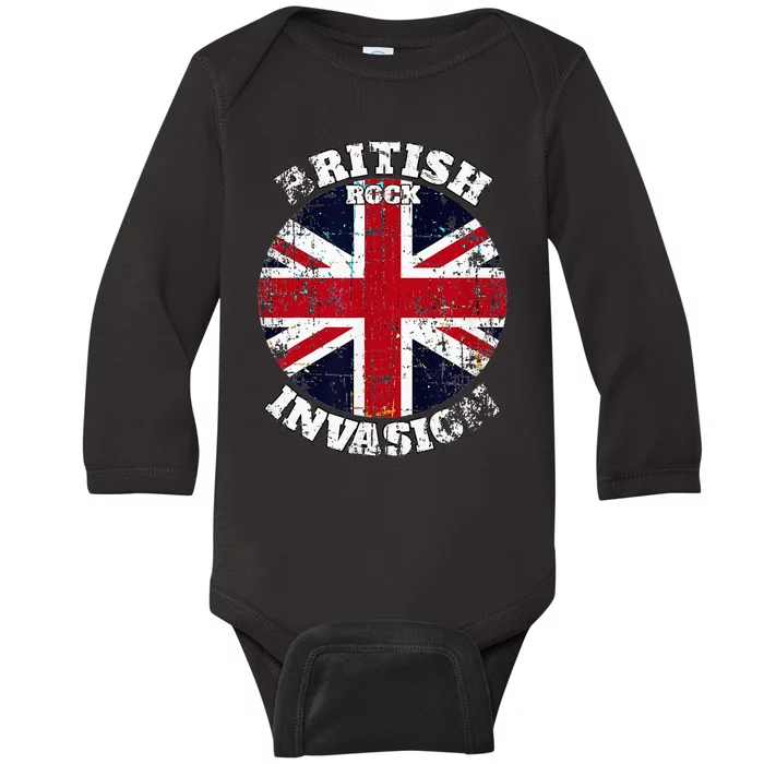 The British Rock Music Invasion Baby Long Sleeve Bodysuit