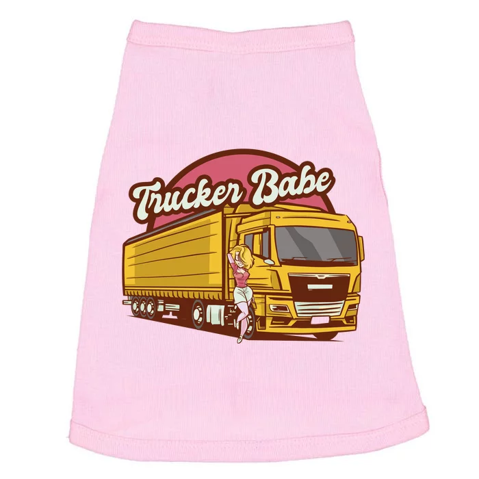 Trucker Babe Retro Doggie Tank