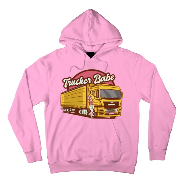 Trucker Babe Retro Hoodie