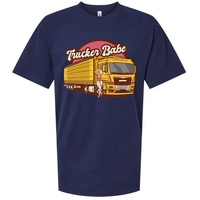 Trucker Babe Retro Sueded Cloud Jersey T-Shirt